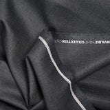 Tissu tailleur laine mélangée sergé gris foncé
