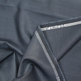 Tissu tailleur laine mélangée sergé bleu fond noir