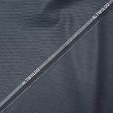Tissu tailleur laine mélangée sergé bleu fond noir