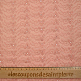 Izanagi old pink English embroidery