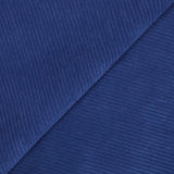 Velours polyester côtelé saphir