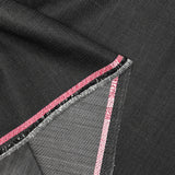 Tissu tailleur laine mélangée fantaisie gris anthracite
