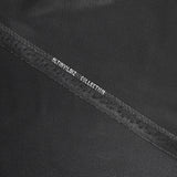 Tissu tailleur laine mélangée damier noir intense