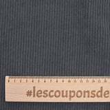 Velvet de poliéster gris de elefante de 3 mm