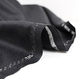 Tissu tailleur laine mélangée fantaisie gris foncé chiné