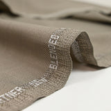 Tissu tailleur laine mélangée fantaisie grège