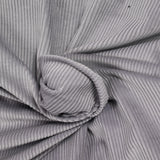 Velours côtelé coton 2 mm gris perle