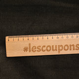 Velours côtelé polycoton 2 mm brun olive