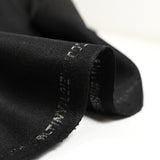 Tissu tailleur laine mélangée noir charbon