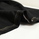 Tissu tailleur laine mélangée à carreaux noir