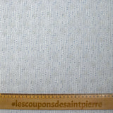 Coton pailleté fin liaison de mains bleu fond blanc