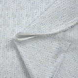 Coton pailleté fin liaison de mains bleu fond blanc
