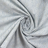 Coton pailleté fin liaison de mains bleu fond blanc