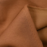 Tissu sweat minkee épais camel