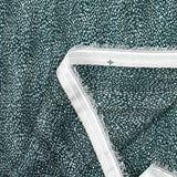 Mousseline imprimée bande satin léopard vert