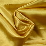 Crêpe satin polyester or jaune