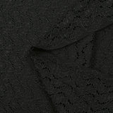 Dentelle polyester nuage noir