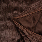 Jersey velours plissé marron rosé