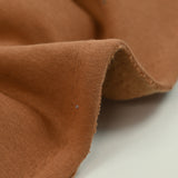 Tissu sweat minkee épais camel