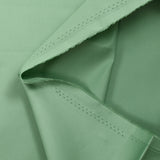 Almond green satin cotton poplin