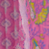 Coton matelassé double face Inaya rose au mètre