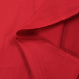 Popeline de coton satinée rouge écarlate