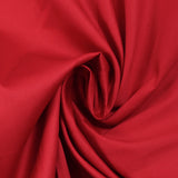 Popeline de coton satinée rouge écarlate