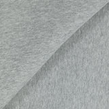 Tissu sweat minkee épais gris chiné