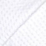 Polaire minky relief blanc