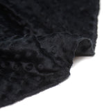 Polaire minky relief noir