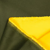 Pana de algodón 1 mm fondo caqui mostaza
