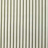 Coton tissé-teint Rudy rayé 3 mm kaki fond blanc