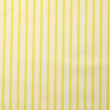 Coton tissé-teint Rudy rayé 3 mm jaune beurre fond blanc