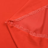 Fire red Alba satin fluid polyester