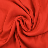 Fire red Alba satin fluid polyester