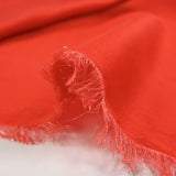 Fire red Alba satin fluid polyester