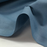 Popeline de coton Noé bleu barbeau