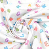 Picadura de algodón estampado de alfabeto