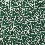 Coton batik imprimé Jodhpur fond vert foncé