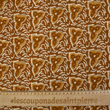 Coton batik imprimé Jodhpur fond camel