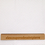 Cotton dive printed pink heart white background