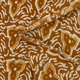 Coton batik imprimé Jodhpur fond camel