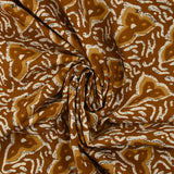 Coton batik imprimé Jodhpur fond camel