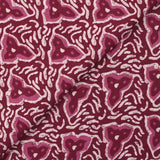 Coton batik imprimé Jodhpur fond lie de vin