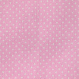 Piqué de coton imprimé à pois fond rose