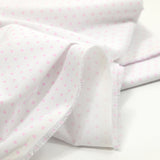 Cotton dive printed pink heart white background