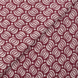 Coton batik imprimé Ghaziabad fond lie de vin