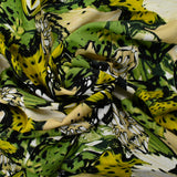 Viscose imprimée papillon vert