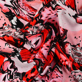 Viscose imprimée papillon rouge