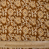 Coton batik imprimé Agra fond camel